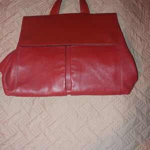 Black Bull leather handbag